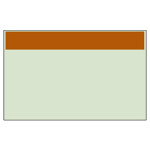 配管識別シート（極小） 帯色：茶（マンセル値7.5YR 5/7） (416-131)