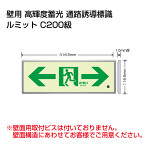 高輝度蓄光標識⇔通路誘導FL付C200級 (836-05)