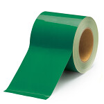 貼替え楽々 ユニフロアテープ 屋内床貼り用  再剥離タイプ 100mm幅 緑 (863-023)