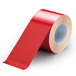 ユニフィットテープ 屋内床貼り用  強粘着タイプ 100mm幅 10m巻 赤 (863-647)