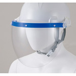 ヘルメット用 球面カーブ防災面 仕様:MP帽体用/樹脂止具付 (379-251-6)