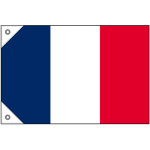 販促用国旗 フランス サイズ:ミニ (23673)