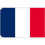 販促用国旗 フランス サイズ:大 (23675)