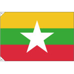 販促用国旗 ミャンマー サイズ:小 (23716)