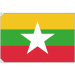 販促用国旗 ミャンマー サイズ:大 (23717)