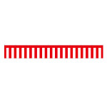 紅白幕 トロピカル 高さ700mm×3間(幅5400mm)(23938)