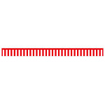 紅白幕 トロピカル 高さ700mm×5間(幅9000mm)(23940)