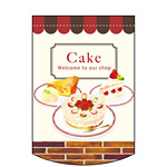 変形タペストリー Cake イラスト 円型 (63087)