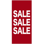 フルカラー店頭幕(懸垂幕) SALE SALE SALE 素材:ポンジ (69549)