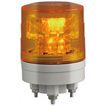 超小型LED回転灯 ニコミニ・スリム Φ45 黄 規格:3点留 (VL04S-024AY)