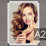 PGライトLEDスリム PG-32Rモデル(LED) A2サイズ R型 屋内用 カラー(仕様):つや有シルバー(スタンド用) (PGL-32R-A2-AG-Stand)