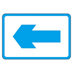 路面標識 300×450 表記:左矢印 (101026)