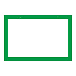 区画標識 文字無 300×450×2mm 仕様:緑枠 (143202)