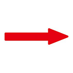 配管識別方向表示エンビステッカー 赤矢印 10枚1組 サイズ:10×70×20×25mm (193884)