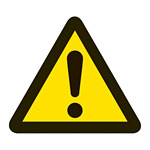PL警告表示 (簡易タイプ) ステッカー 10枚1組 一般的「警告」「注意」「危険」 サイズ:中 (202001)