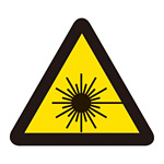 PL警告表示 (簡易タイプ) ステッカー 10枚1組 レーザー光線 サイズ:小 (203008)