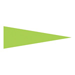 マーキングステッカー 5×15mm三角 蛍光エンビ 100枚1組 カラー:蛍光緑 (208704)