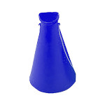 プラスチックメガホン ブルー 5個1組 (380165)
