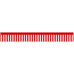 ロール幕 (3912) 紅白幕 H300×W10200mm