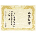 【デザインNo.3-2】卒業証書風デザイン フォトスポット背景幕 和紙柄 印刷製作代 3×4タイプ用 (※本体別途) トロマット(2枚つなぎ) サイドカバー有り 本体同時購入用