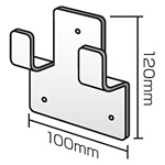 防犯さすまた立て掛け用金具 (50869-2*)