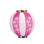 【2025年春商品】ポリ尺丸提灯 桜柄 (No177-14_01)