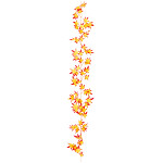 【2024年秋商品】シルク紅葉ガーランド(オレンジ)(No175-2303)