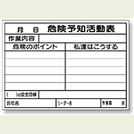 危険予知活動表 書き込み専用用紙 A4サイズ (1冊25枚綴) (320-29)