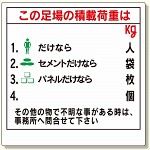 積載荷重標識 この足場の積載荷重は (329-05)