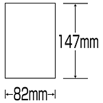 白無地 差込札のみ ポリプロピレン 147×82 10枚1組 (813-60)