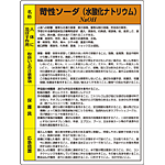 苛性ソーダ 特定化学物質標識 600×450 (815-12A)