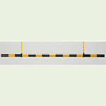 高さ制限バー (黄・黒) ABS 樹脂 54φ×1.9m (866-28B)