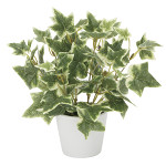 光触媒 人工観葉植物 造花 斑入りアイビ― (高さ23cm)