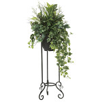 光触媒 人工観葉植物 造花 グリーンスタンドアイビー1.1 (高さ110cm)
