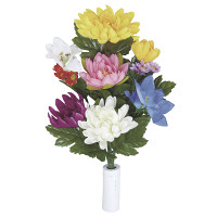 【2019年新商品】仏花菊2個セットN (造花) 高さ39cm ※光触媒ではありません (111A20N)