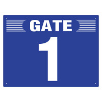 ゲート表示板 ヨコ GATE　 1 (305-300)