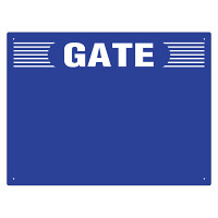 ゲート表示板 ヨコ GATE　 無地 (305-304)