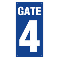 ゲート表示板　タテ　ＧＡＴＥ 4 (305-33A)