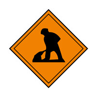 道路用標識（仮設用）道路工事中 (395-231)