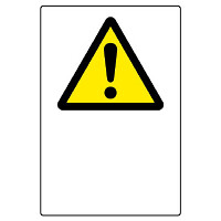 JIS規格安全標識 ボード 450×300 注意マークのみ1 (802-541A)