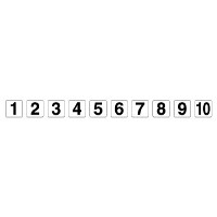 番号札ステッカー 1~10 各1枚入 (844-75)