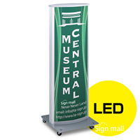 LED式電飾スタンド看板 ADO-800-2-LED カラー:シルバー (ADO-800-2-LED-S)