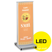 LED式電飾スタンド看板 ADO-810-2-LED カラー:シルバー (ADO-810-2-LED-S)