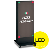 LED式電飾スタンド看板 ADO-920N2E-LED-B ブラック 高さ1500mm