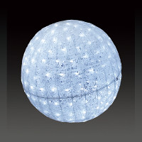LEDクリスタルグローボール ホワイト 大