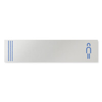 デザイナールームプレート　タオル 男子トイレ２ アルミ板 W250×H60 (AL-2560-HB-NT2-0204)