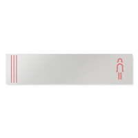デザイナールームプレート　タオル 女子トイレ2 アルミ板 W250×H60 (AL-2560-HB-NT2-0206)