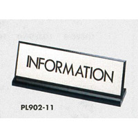 表示プレートH 卓上サイン 表示・仕様:INFORMATION・L型片面(PL902-11) (22334***)