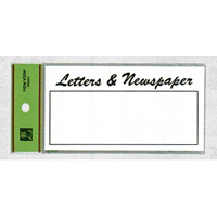 表示プレートH 郵便受表示 80×150mm 表示:LETTERS＆Newspaper (HB159-3)