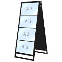 ブラックバリウスカードケーススタンド看板 A3横×4枚 (両面・計8枚) (BVACCSK-A3Y8R)